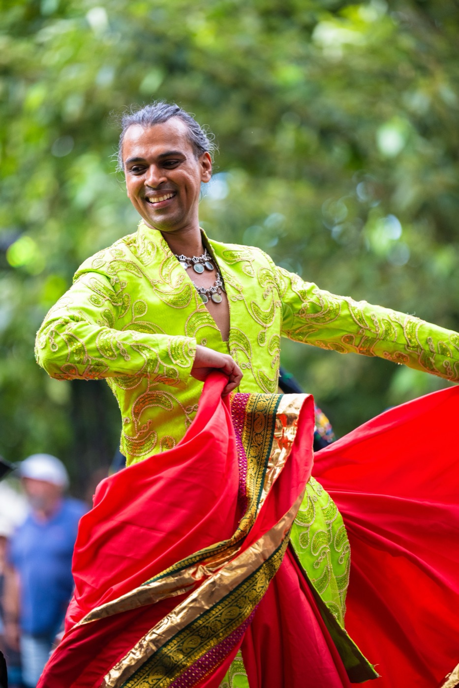 Swapnil Dagliya dancing Indian folk at Gentse Feesten 2026